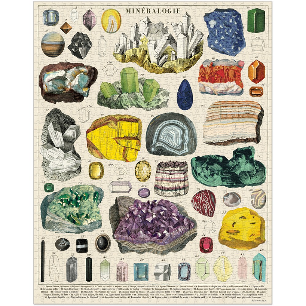Mineralogy Vintage Pussel 1000 bitar